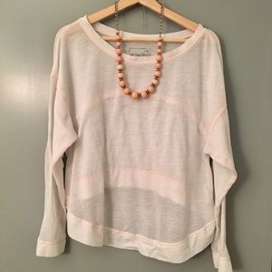 Free People Reverse High Low Top