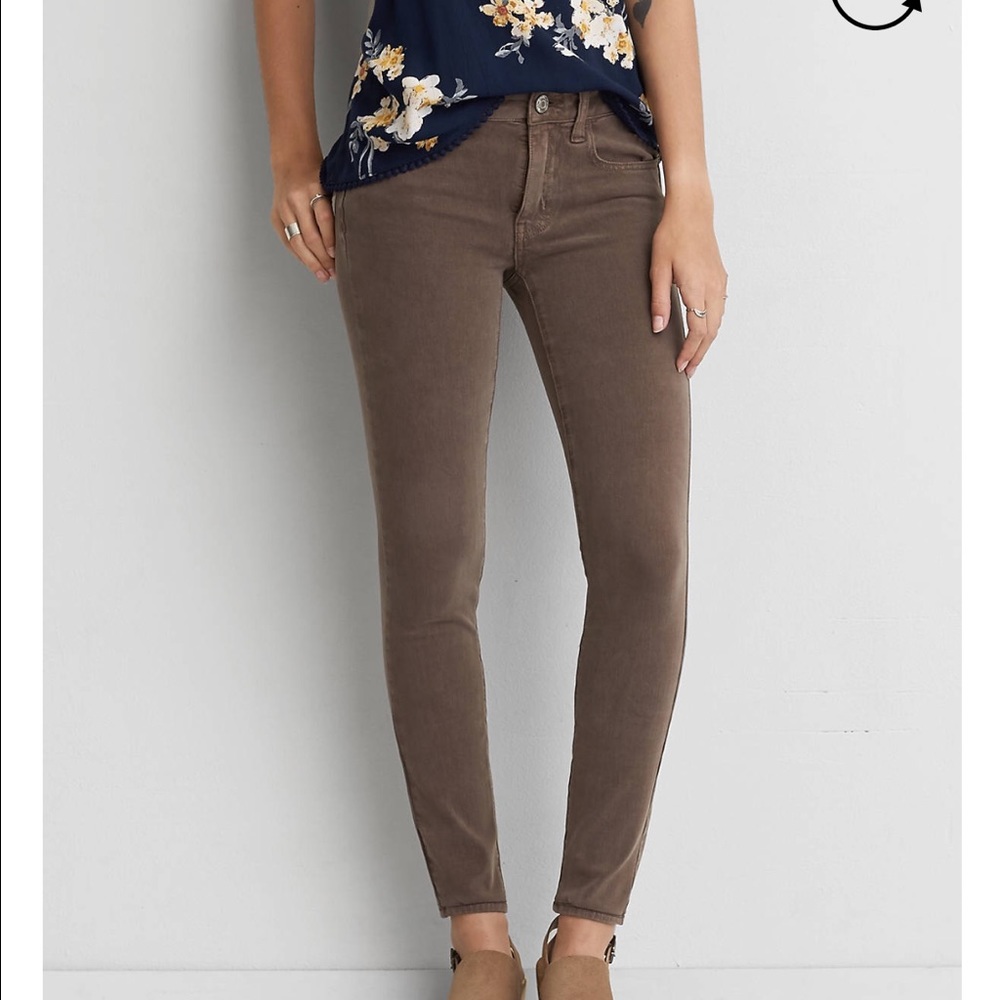 AE Taupe Jeggings