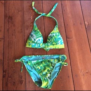Victoria Secret's green tie dye bikini