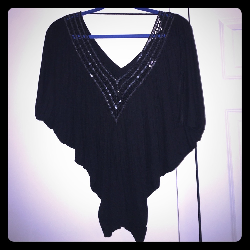 Black Sequence Blouse - image 1