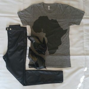 Vegan Leather Skinny Hot Pants