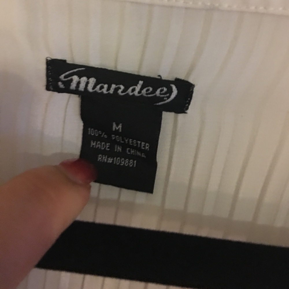 Button Down White Blouse - image 4