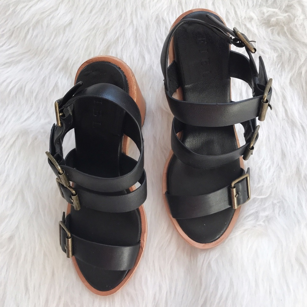 NEW Anthro Fiel Edith Leather Slingback Sandals