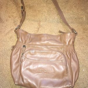 Brown purse with gold detail✨