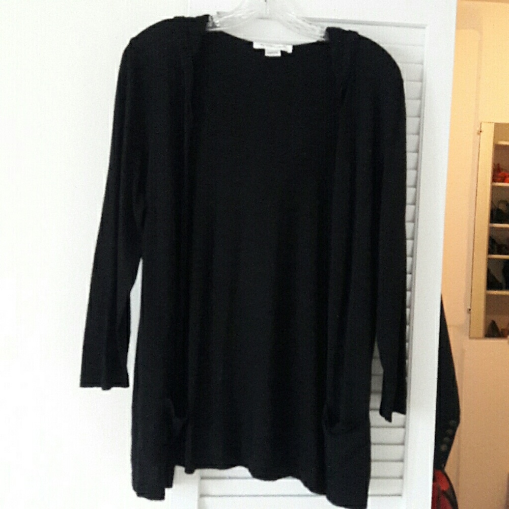August Silk Black Hoodie Sweater