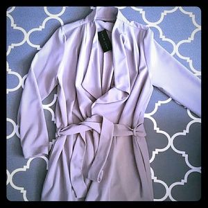 Grey lightweight trench