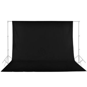 Seamless 10x10 Black Backdrop Studio Background