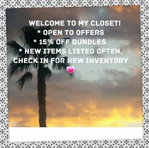 Welcome to my closet!