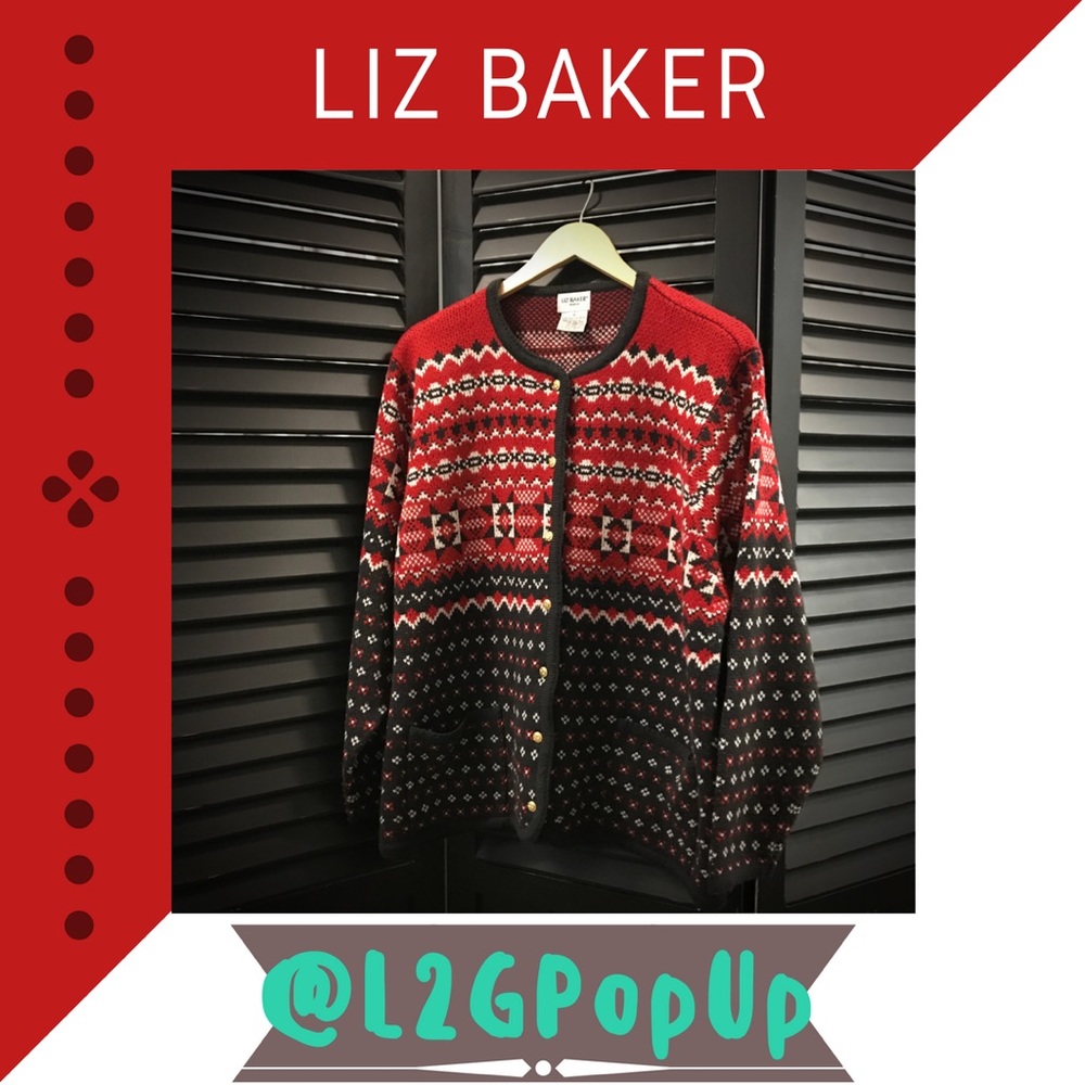 Liz Baker Button Down Sweater Cardigan
