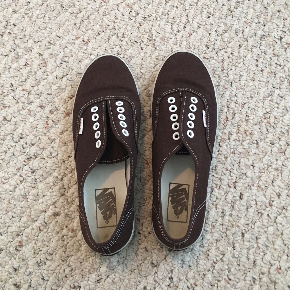 Never worn brown vans