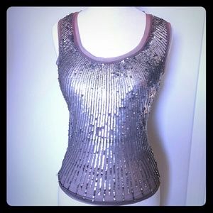 [ Chaudry KC]  Sequined racer back top