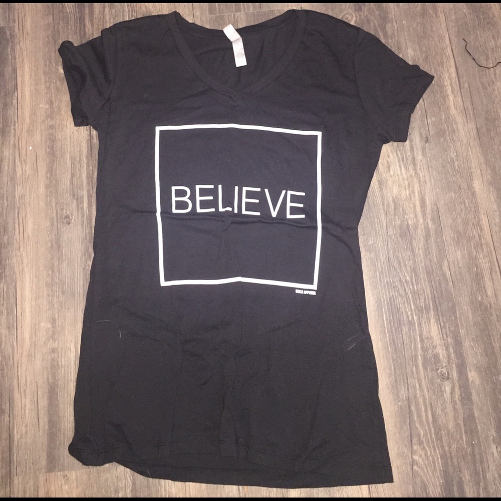 BELIEVE VNECK TSHIRT!!