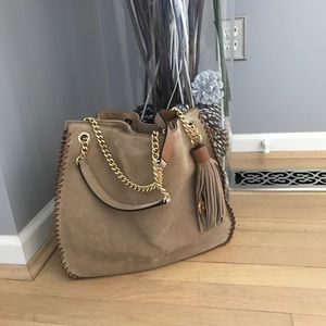 Authentic Michael Kors suede handbag