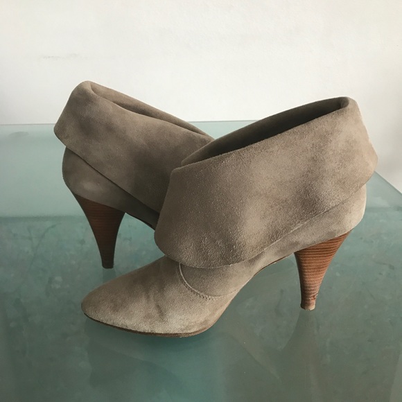 Via Spiga Suede Booties in Stone (grey) Color - Picture 2 of 7