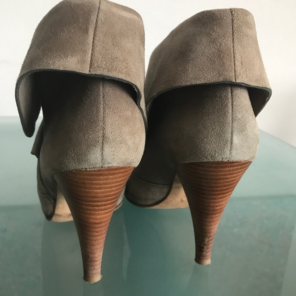Via Spiga Suede Booties in Stone (grey) Color - Picture 3 of 7