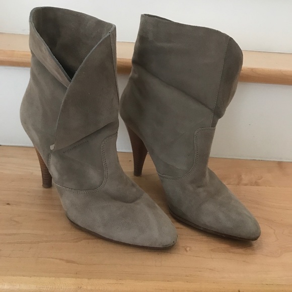 Via Spiga Suede Booties in Stone (grey) Color - Picture 6 of 7