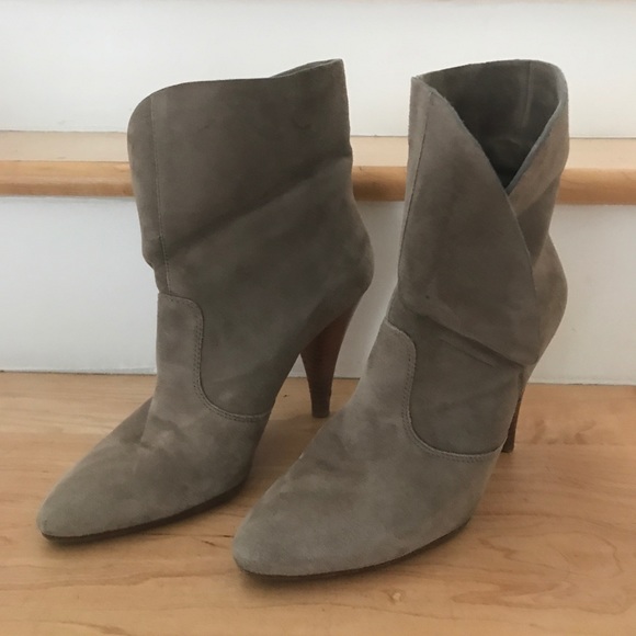Via Spiga Suede Booties in Stone (grey) Color - Picture 7 of 7
