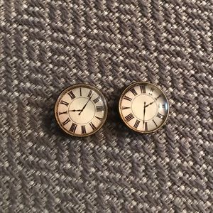 Clock Stud Earrings