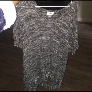 Grey poncho
