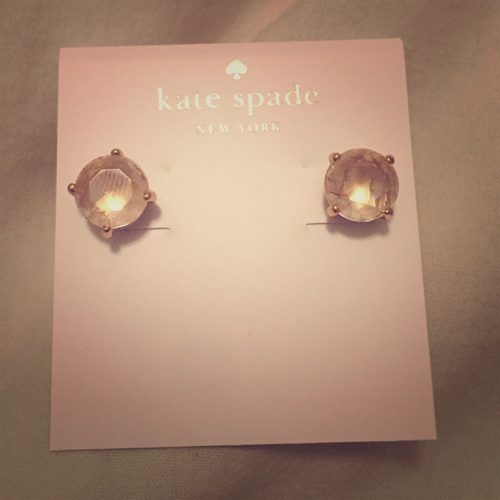Reposh Kate Spade Champagne gumdrop studs