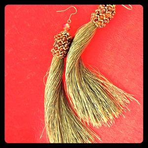 Tassel earrings. One of a kind. Handmade