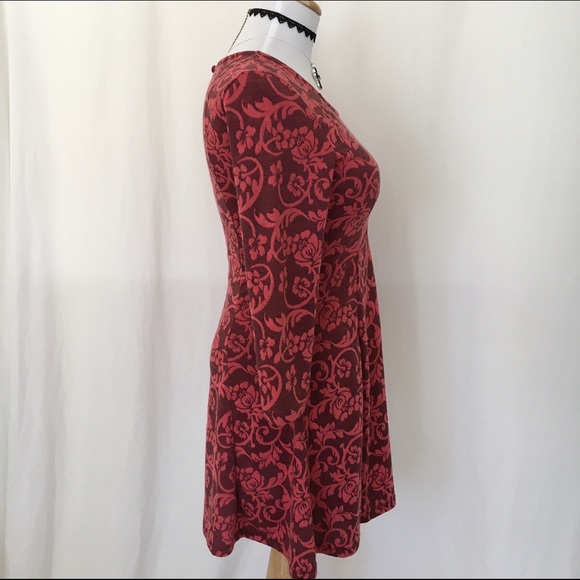 Derek Heart Skater Dress, Coral - Picture 2 of 6