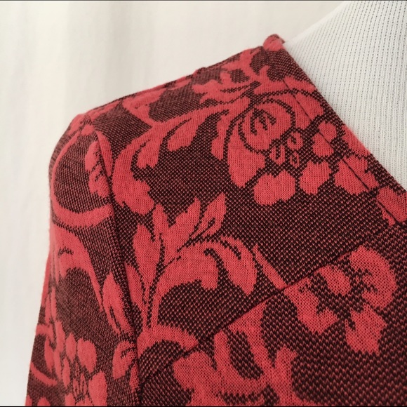 Derek Heart Skater Dress, Coral - Picture 5 of 6