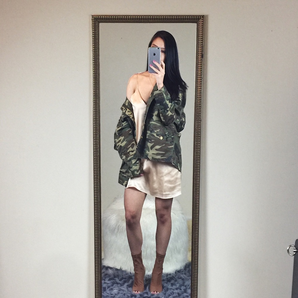 Together at Last Satin Slip Dress - Champagne