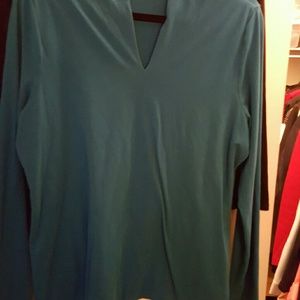 Talbots v-neck long sleeved tee