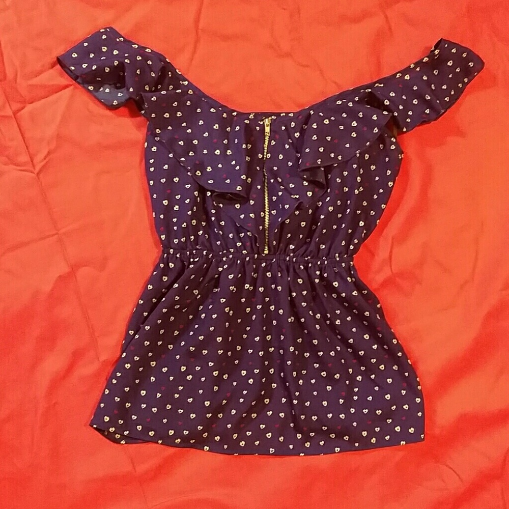 "*SOLD*" XXI ZIPPER FRONT TOP