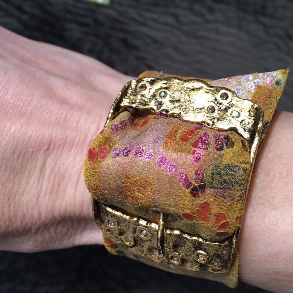 Rachel Abroms Multi-colored Leather Bracelet