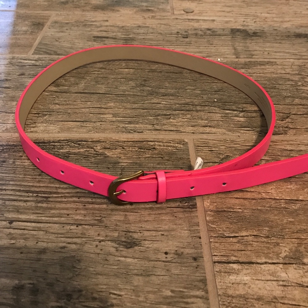 Bright pink belt
