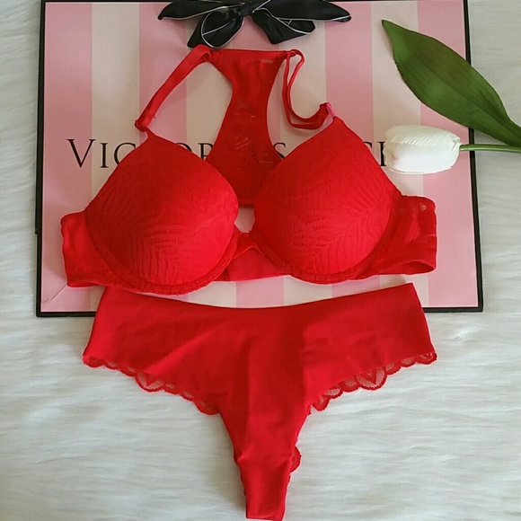 PINK Victoria's Secret Other - Nwt Pink Vs 34B  Push-up Bra  + Panty size S