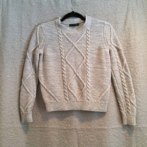 Banana Republic Tan Thick Woven Sweater