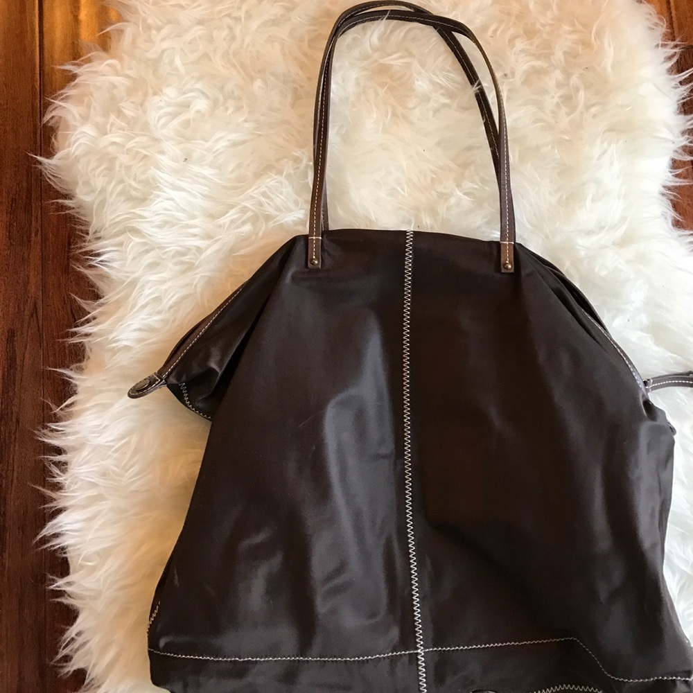 J. Crew folding nylon tote