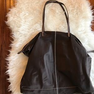 J. Crew folding nylon tote