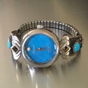 Western Style Watch with Sterling Accents