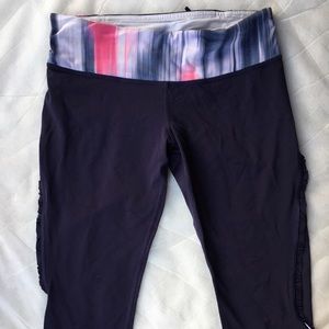 Navy Lululemon Crops