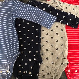 Boys football themed onesies