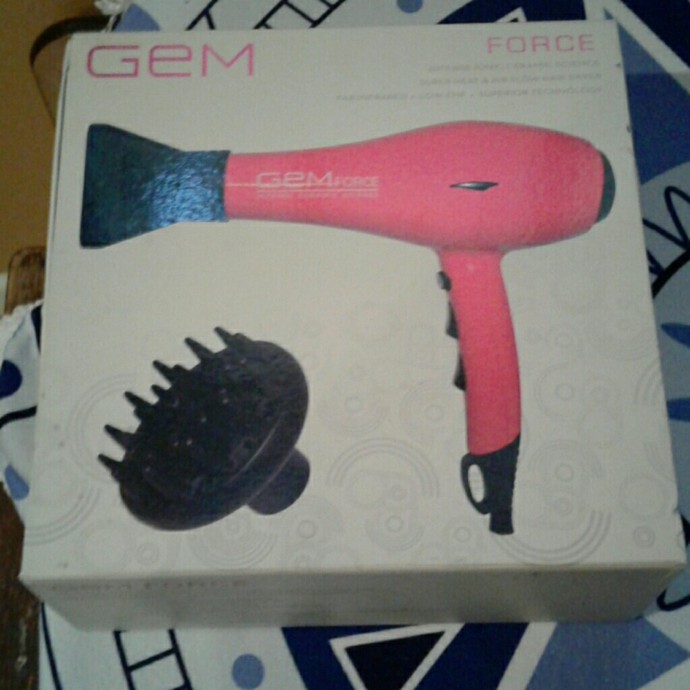 Still packaged GEM Force blow dryer