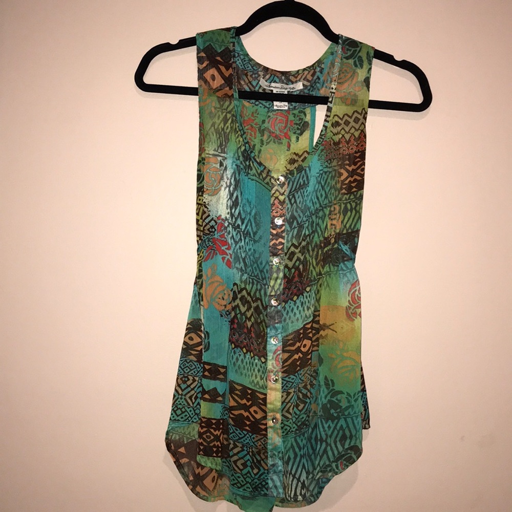 American Rag Button Up Tank