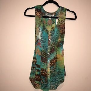 American Rag Button Up Tank