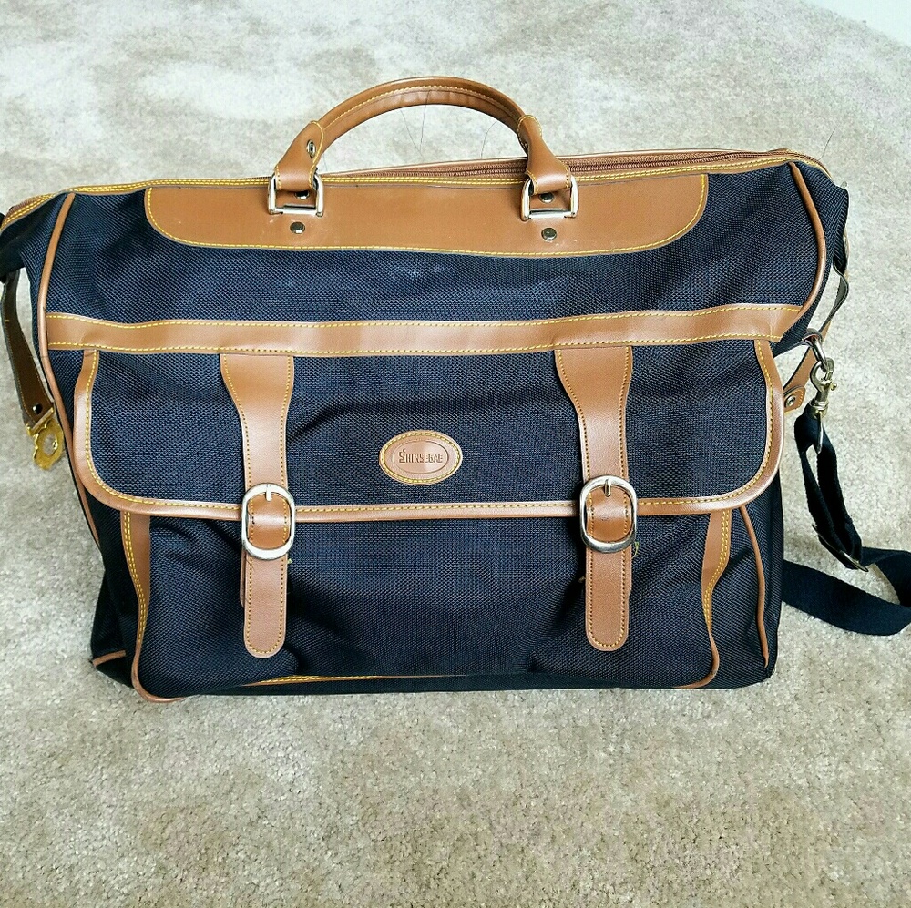 Shinsegae Travel Bag, Black and Brown
