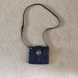 Michael Kors Navy Blue Purse new condition