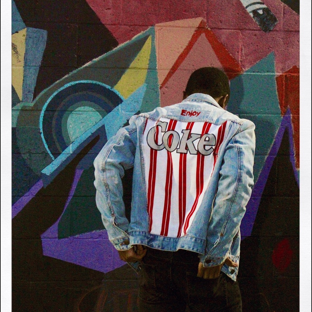 The "Coca-Cola" vintage custom jacket.