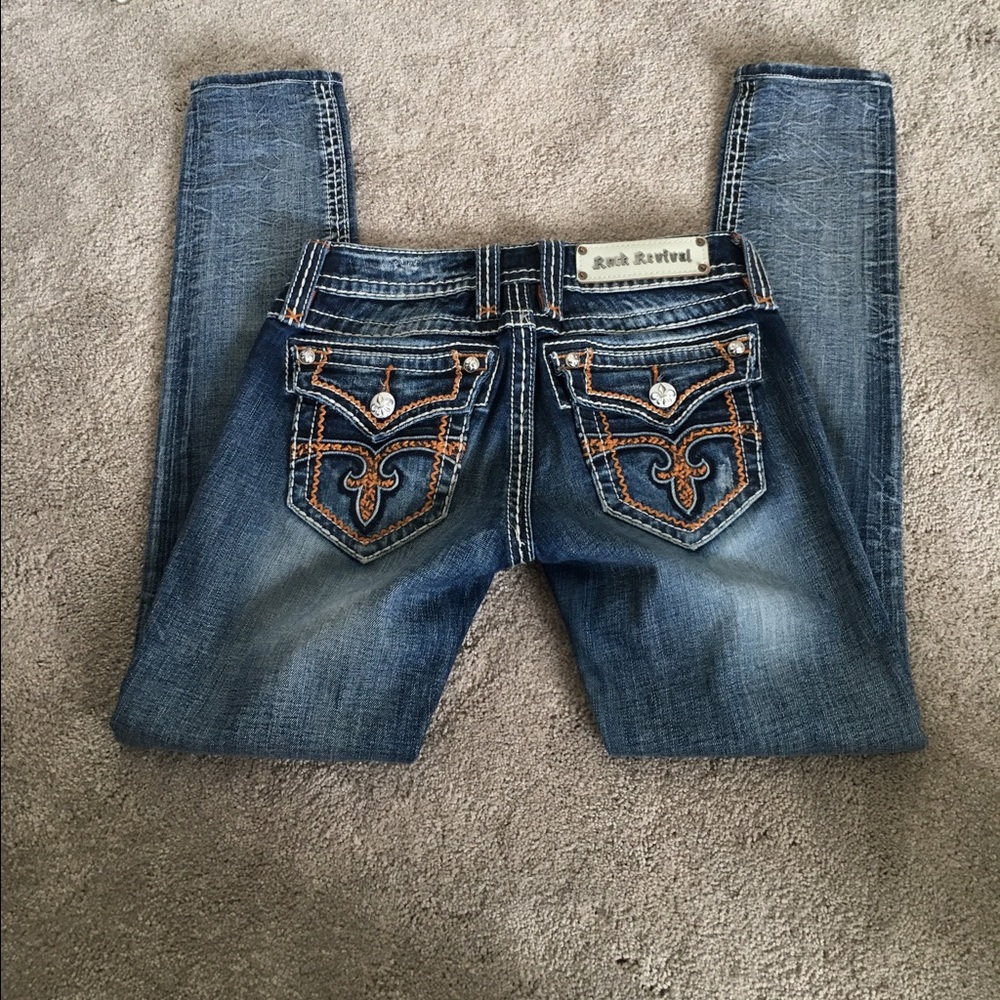 Rock Revival Tricia skinny jeans.