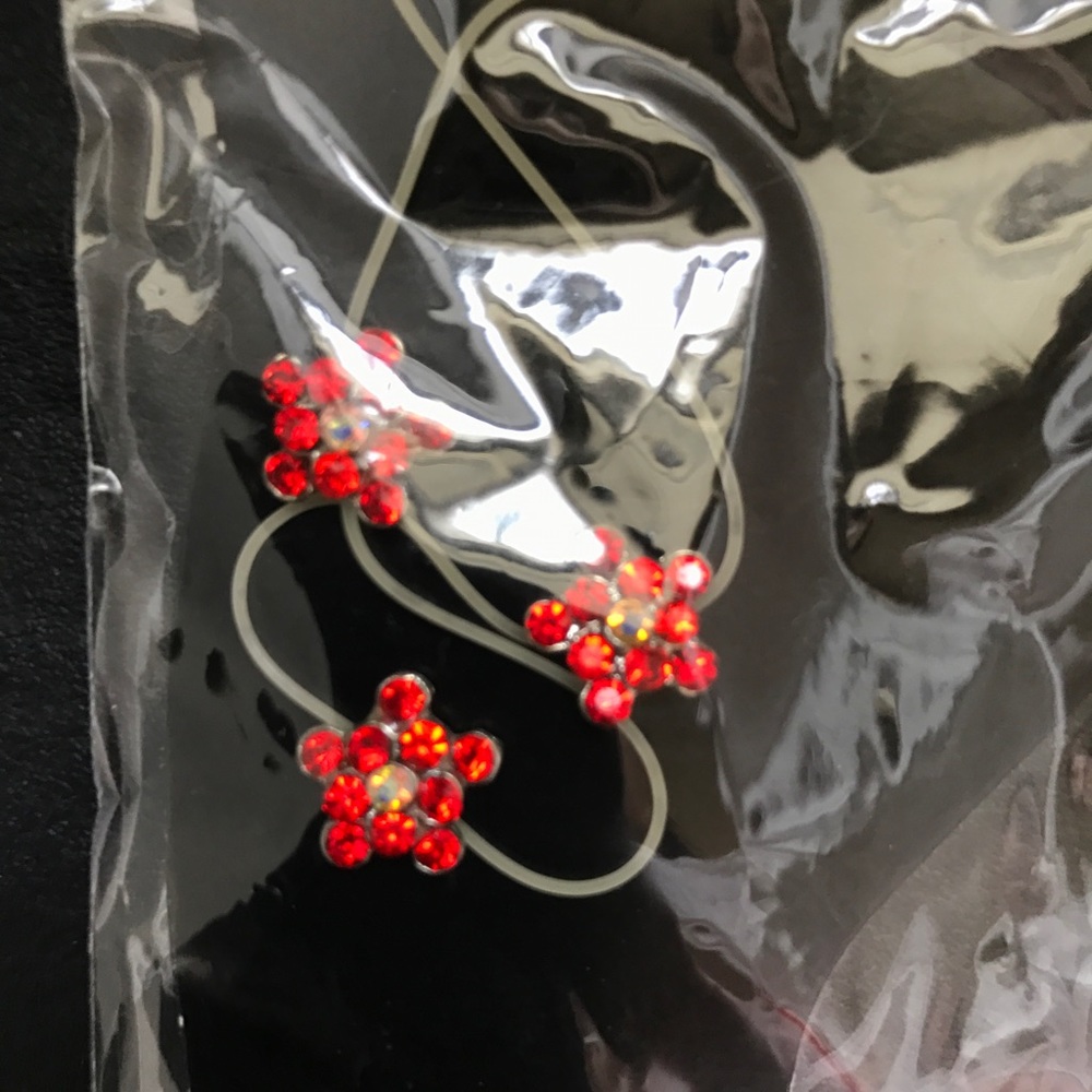 Red Crystal Stretch Anklet