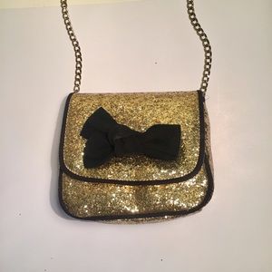 Aldo Gold Sparkle Crossbody Bag