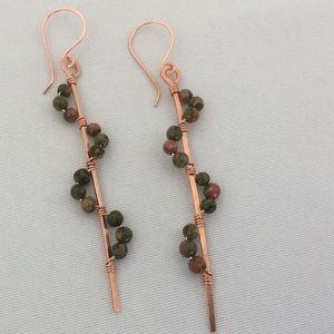 🎉SOLD🎉HOST PICK 💜 Rustic Copper and Stone Bead