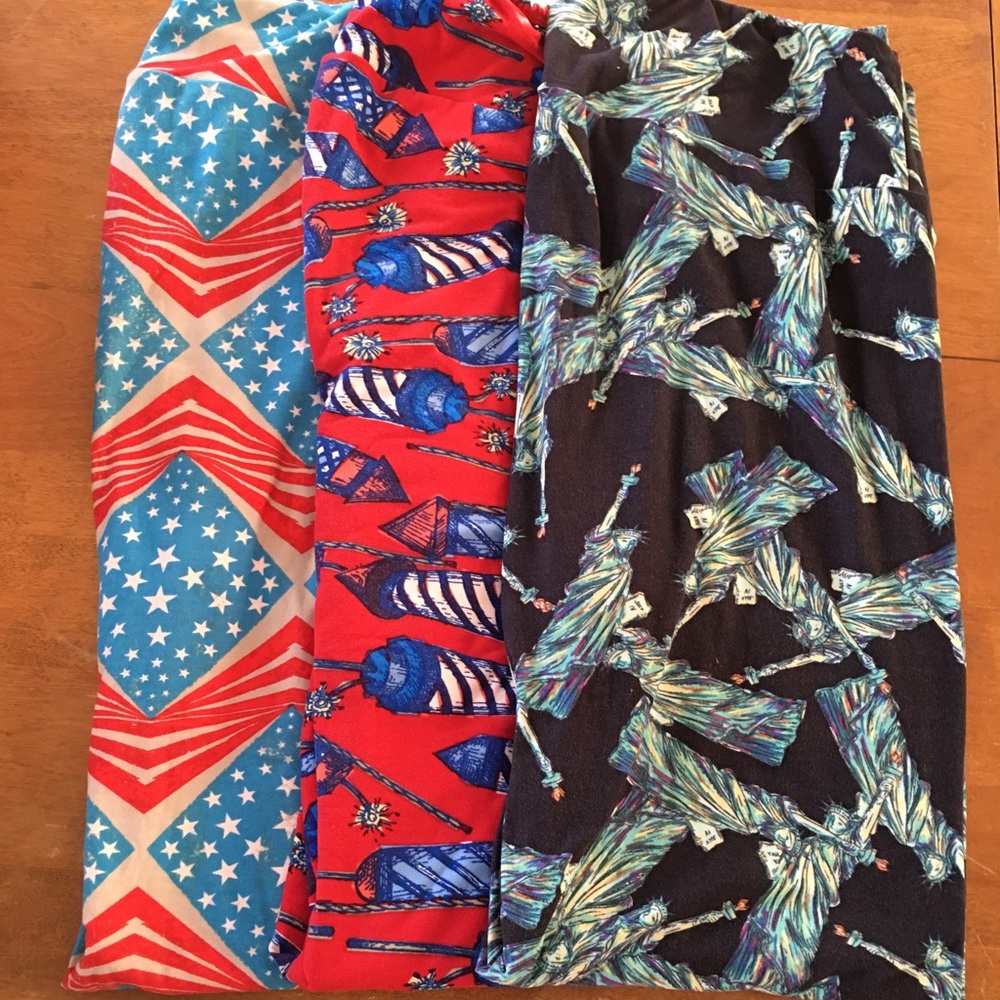 Lularoe TC legging, Americana lot.